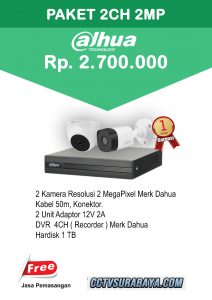 paket cctv dahua 2 channel
