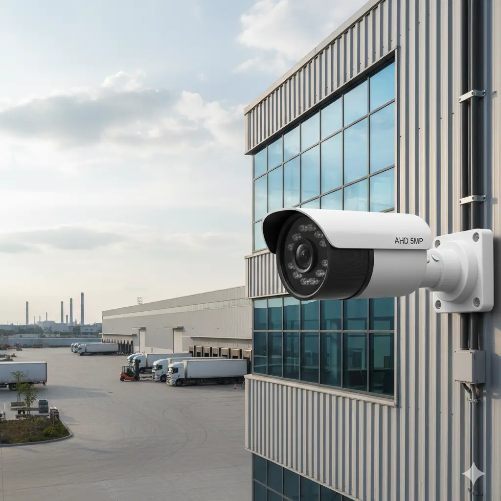 Kamera CCTV AHD High Definition untuk sistem keamanan gedung dan industri