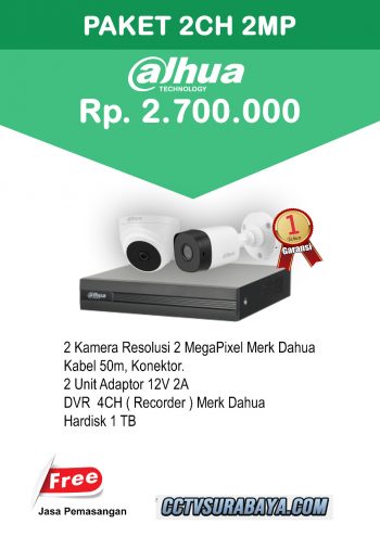 paket cctv dahua 2 channel paket cctv dahua 2 channel