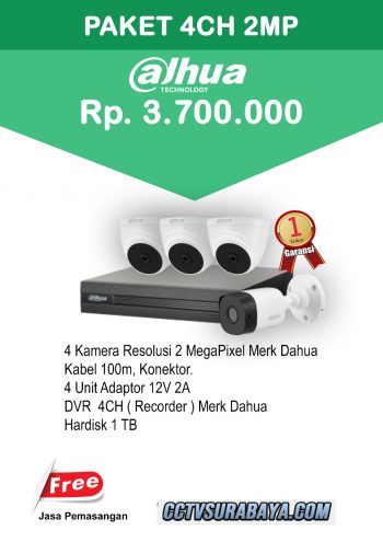 paket cctv dahua 4 channel paket cctv dahua 4 channel